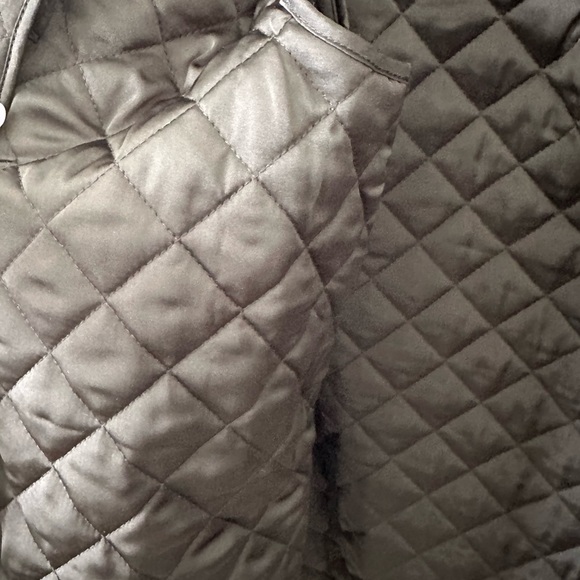 Brand new without tags womens utility jacket with leather sleeves - Picture 4 of 5